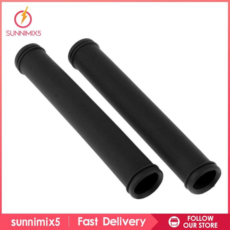 1 Cặp Vỏ Bọc Tay Lái Xe Đạp Bằng Cao Su Màu Xanh Dương