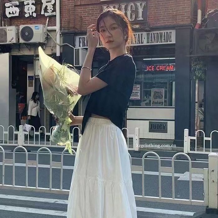 COZOK Áo Thun Tay Ngắn Màu Trơn Đa Năng Hợp Thời Trang