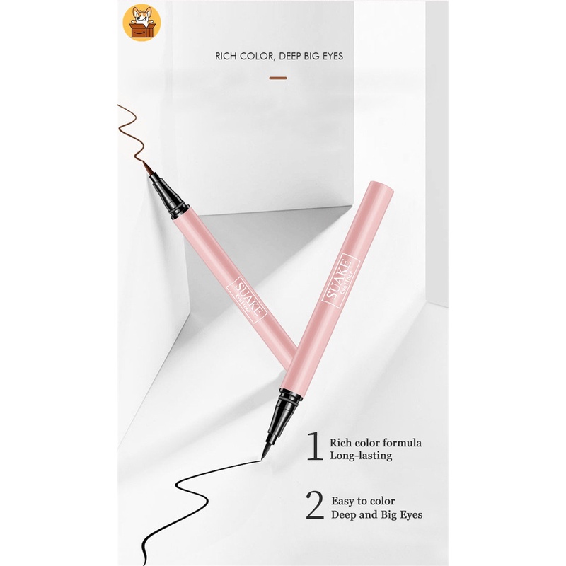 Bút Kẻ Mắt Nước Màu Đen / Nâu Kháng Nước Lâu Trôi Chống Mồ Hôi Không Dễ Lem Nhòe