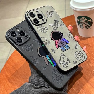 Ốp Điện Thoại In Nổi Hình Phi Hành Gia Hoạt Hình 3D Sang Trọng Cho Iphone 14Promax 14 7 8 Plus 13 12 11 Pro Max X XS XR Xsmax