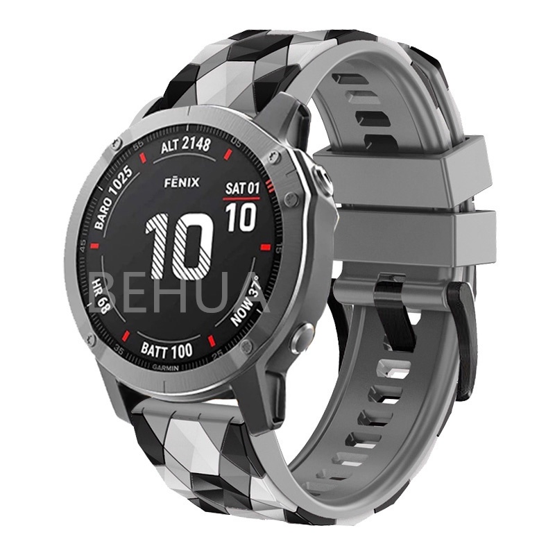 Dây Đeo Silicone Tháo Lắp Nhanh 22mm 26mm Cho Garmin Fenix 7x 7 6 5 6X Pro 5X Plus Fenix 3HR