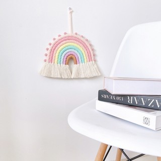 Cầu Vồng Macrame Đan Treo Tường Trang Trí