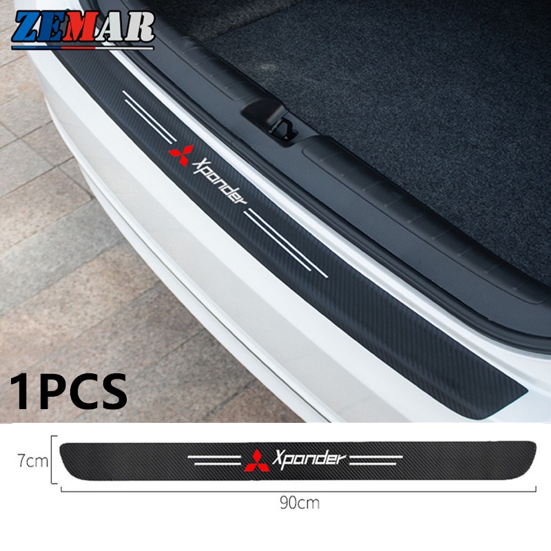 1 Miếng Dán Sợi Carbon Chống Trầy Cho Cốp Xe Hơi Mitsubishi Xpander