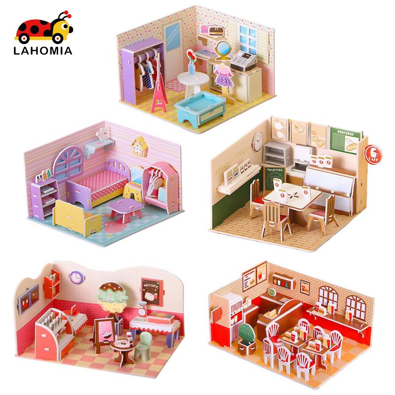 LAHOMIA Bộ Đồ Chơi Xếp Hình Bằng Giấy Và Xốp EPS DIY Cho Trẻ Em