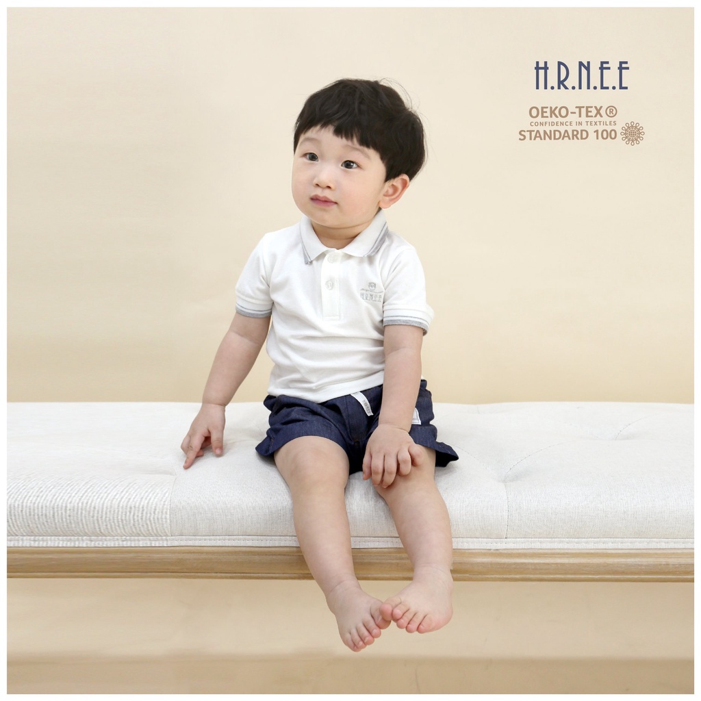 Áo Polo/ Áo Sơ mi Cộc Tay Hrnee Cho Bé Trai Bé Gái Size Từ 6-9M Đến 3-4Y