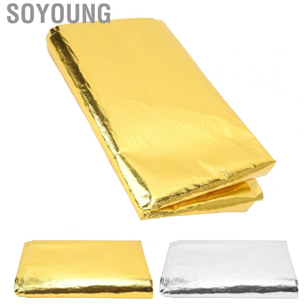 Soyoung Thermal Insulation Adhesive Tape  Easy To Remove Excellent Reflection Lightweight Heat Shield Wrap Wide Applicability Stable for Seat Bottom