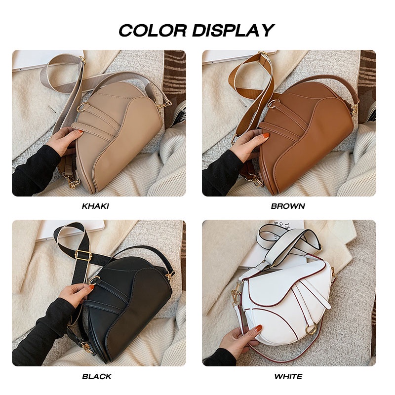 MISCHA Túi Đeo Vai Màu Trơn Đơn Giản Thời Trang Cao Cấp Phong Cách Hàn Quốc Cho Nữ