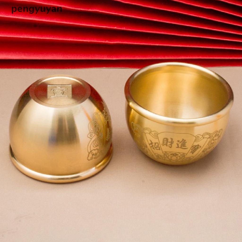 [pengyuyan] Tượng Phong Thủy Hình Trụ Bằng Đồng Thau May Mắn Trang Trí Nhà Cửa [Mới]