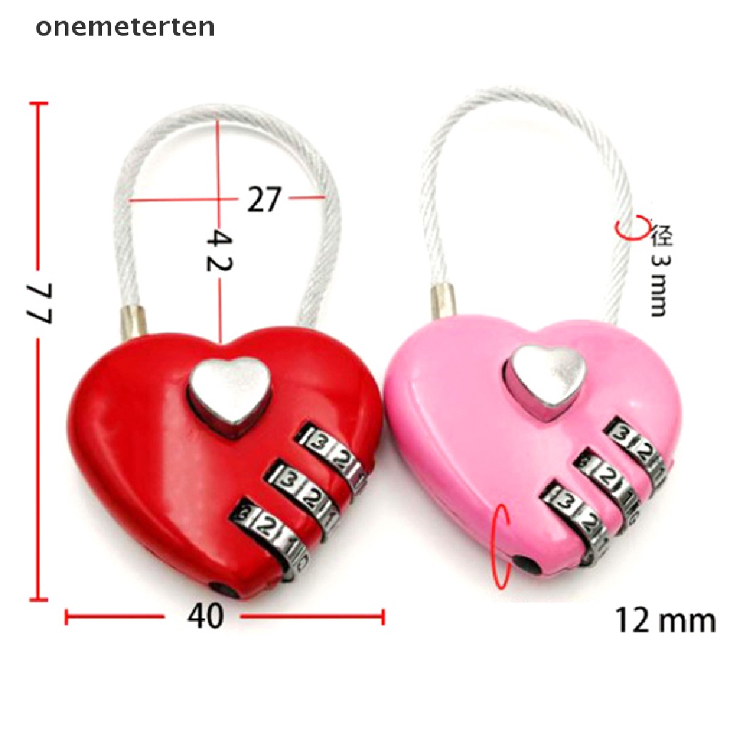 Rten 1 Dây Khóa Hành Lý Mật Mã Số Tình Yêu Mật Mã Khóa Hộp Điều Ước n