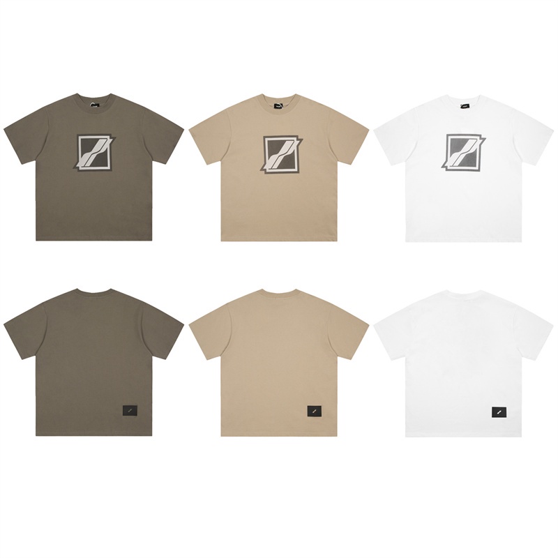 Bán Chạy Nhất Áo Thun Cotton Tay Ngắn In Hình Khối WE11DONE Kích Thước Lớn Unisex