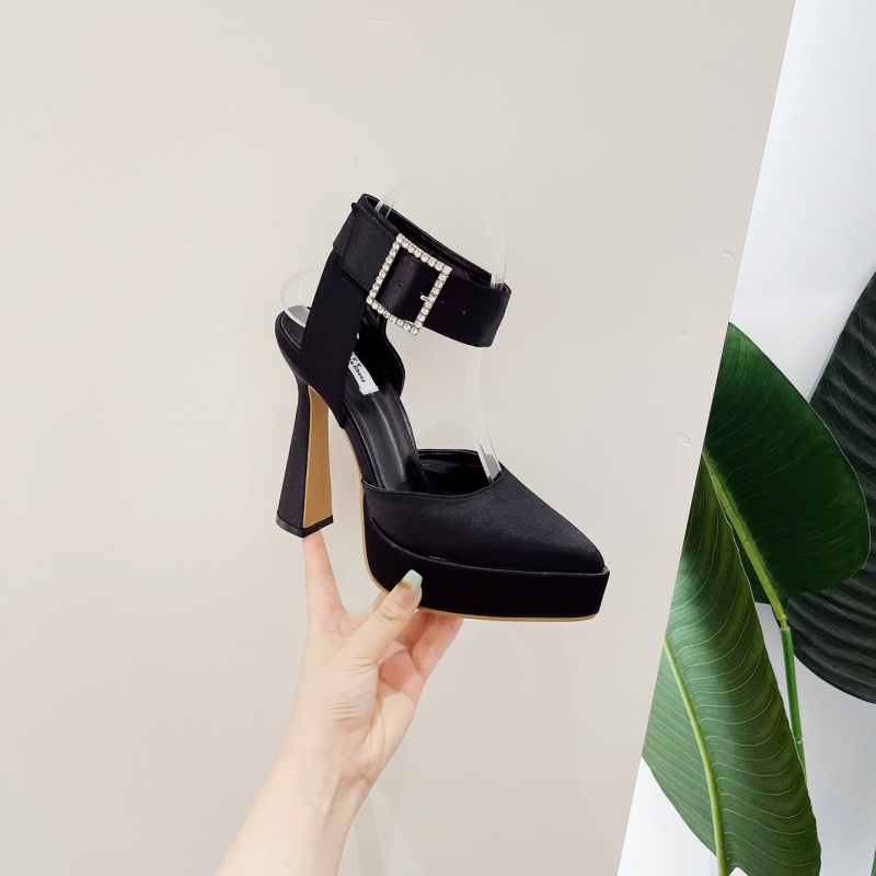 Sandal Cao Gót Thiết Kế Mới Đính Đá Thời Trang Mùa Xuân Dành Cho Nữ