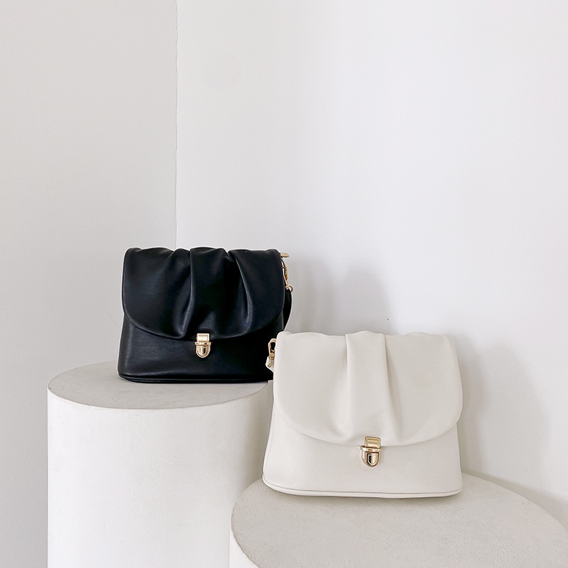 Túi Xách Đeo Dưới Cánh Tay Cỡ Lớn Mềm Mại Gấp Gọn Kiểu Pháp Cho Nữ