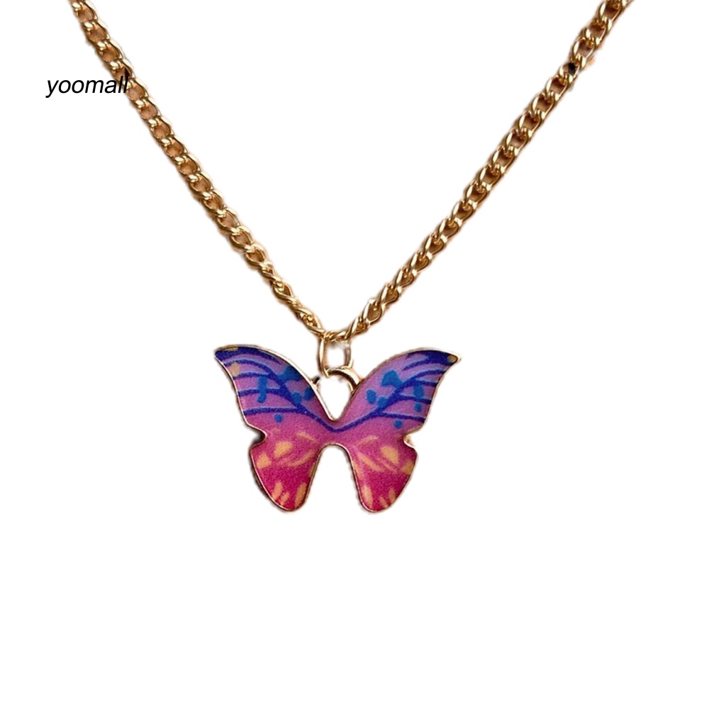 Vòng cổ Mặt Hình Bướm Bằng Hợp Kim Sáng Tạo Cho Nữ