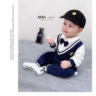 SALE BODY CÔNG TỬ BÉ TRAI DÀI TAY CAO CẤP SIZE 4-15KG(BDH)