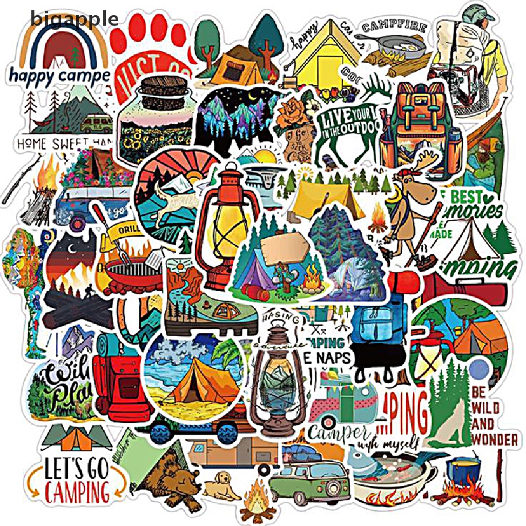 Set 50 Sticker Họa Tiết Graffiti Dán Trang Trí Đàn Ghita Tiện Dụng