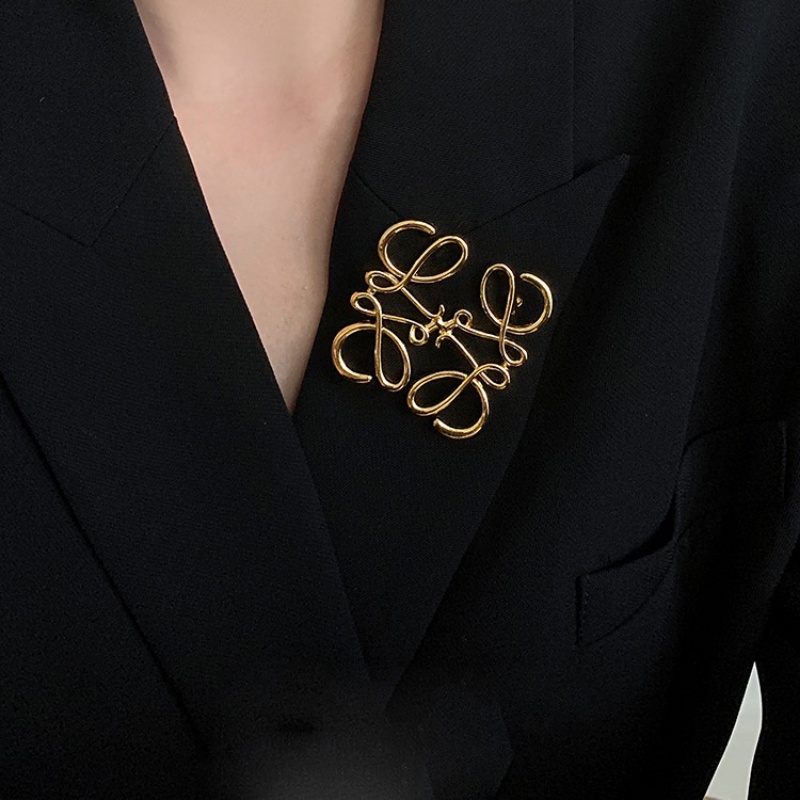 Ghim Cài Áo Kim Loại Hình Học Thời Trang Cao Cấp Cho Nữ