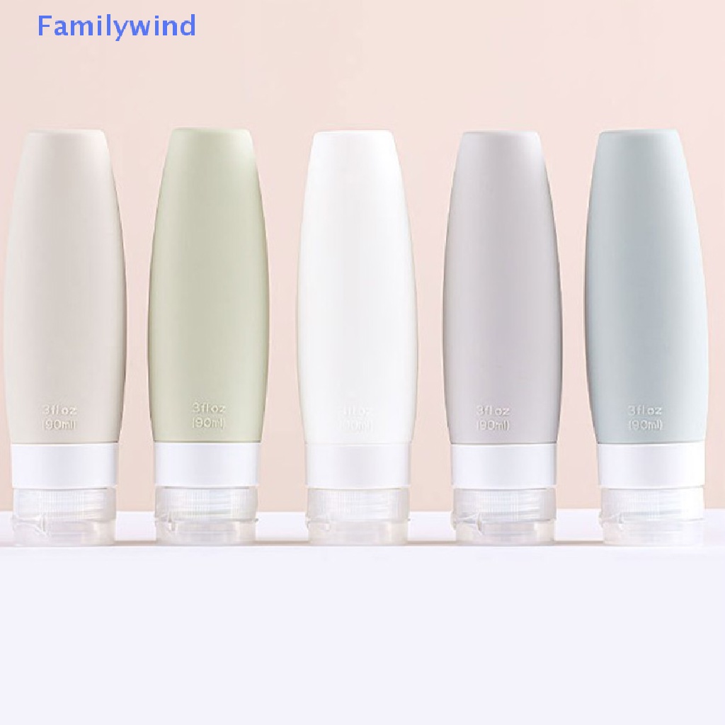 1 Chai Silicone Rỗng 60 / 90ML Có Nút Nhấn Tiện Dụng Mang Theo Du Lịch