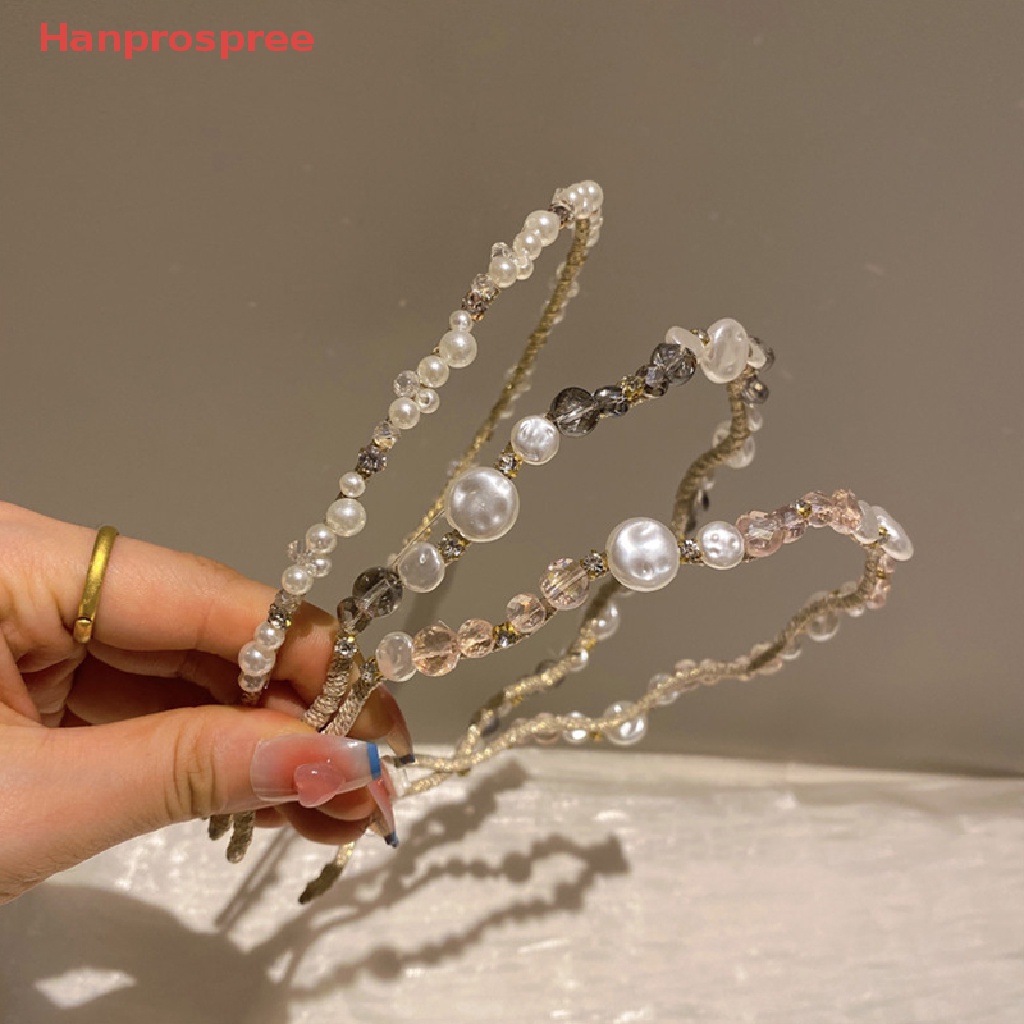 Băng Đô Đính Ngọc Trai Chống Trượt Thời Trang Dành Cho Nữ