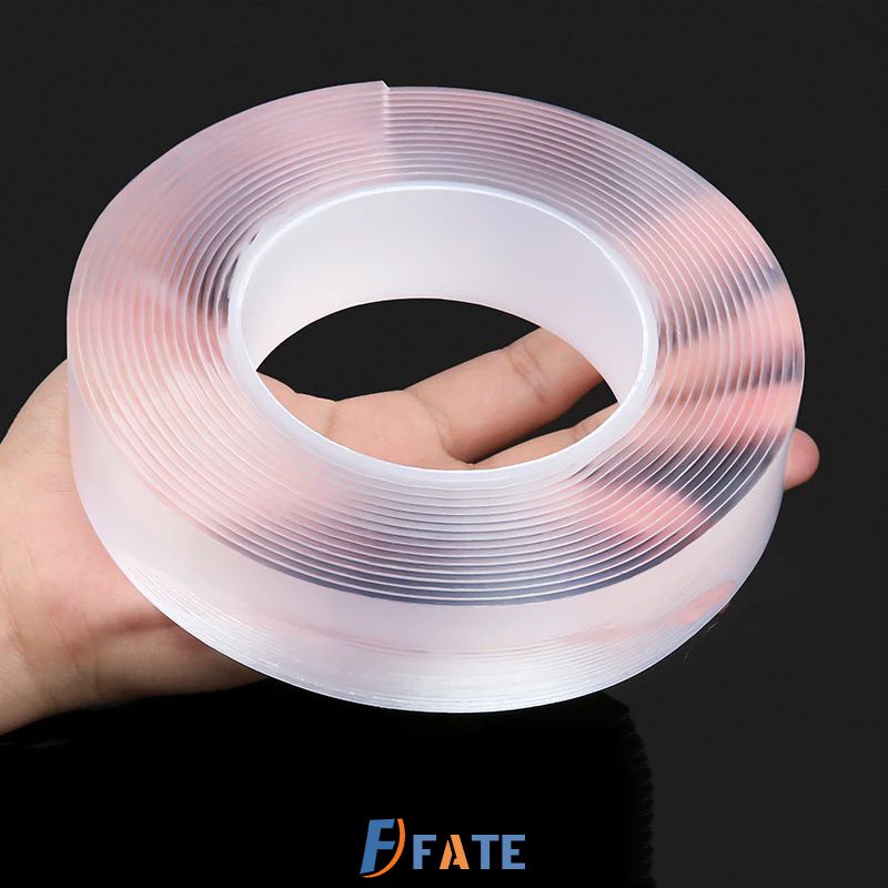 Cuộn Băng Dính Nano Hai Mặt Trong Suốt Dài 5M FATE1