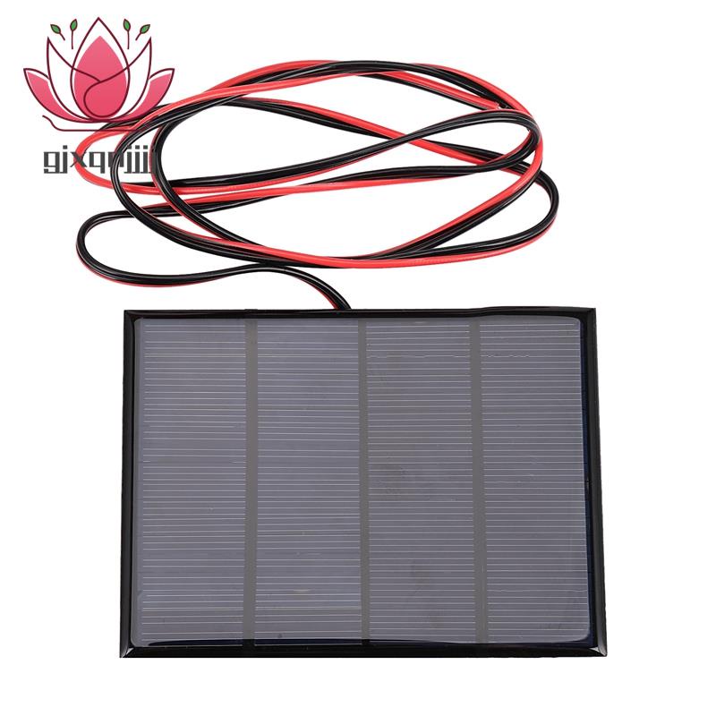 Bộ Sạc Pin Năng Lượng Mặt Trời Mini 1.5W 12V Kèm Dây 1M