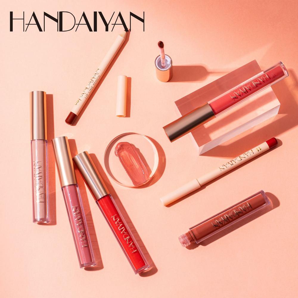 Set 12 Chì Kẻ Viền Môi Chống Nước Không Dính Màu Sắc Quyến Rũ