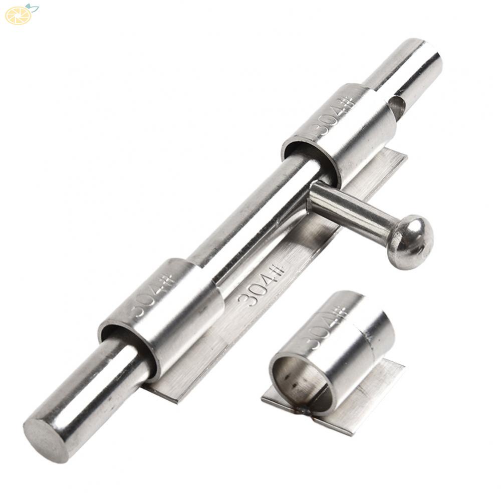 【VARSTR】Door Latch 8inch Fix Screws Protect Tool Replacement Silver Stainless Steel