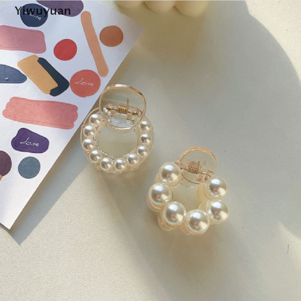 1 Kẹp Tóc Ngọc Trai Tròn Mini Cho Nữ