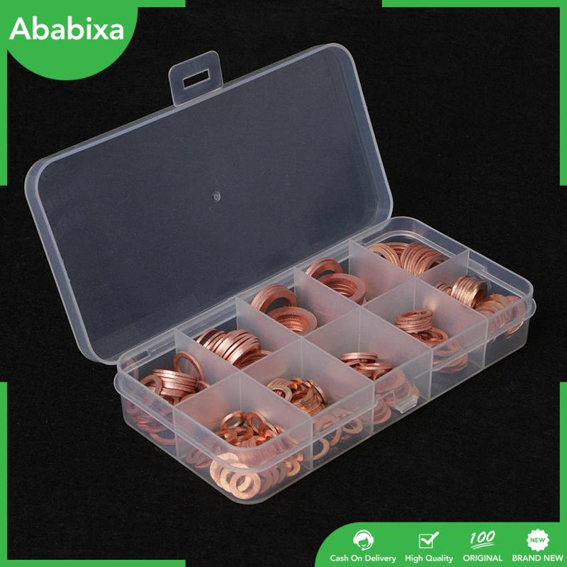 Set 200 Vòng Đệm Bằng Đồng Nhiều Kích Cỡ