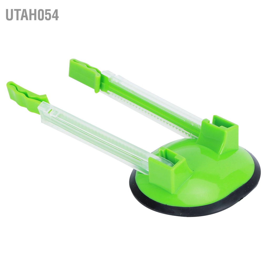 Utah054 6 Cái Giá đỡ túi bảo quản thực phẩm rảnh tay Phụ kiện nhà bếp màu xanh lá cây