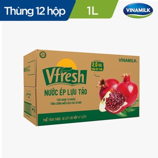 Thùng 12 hộp nước trái cây cao cấp fruit love lựu táo 1l