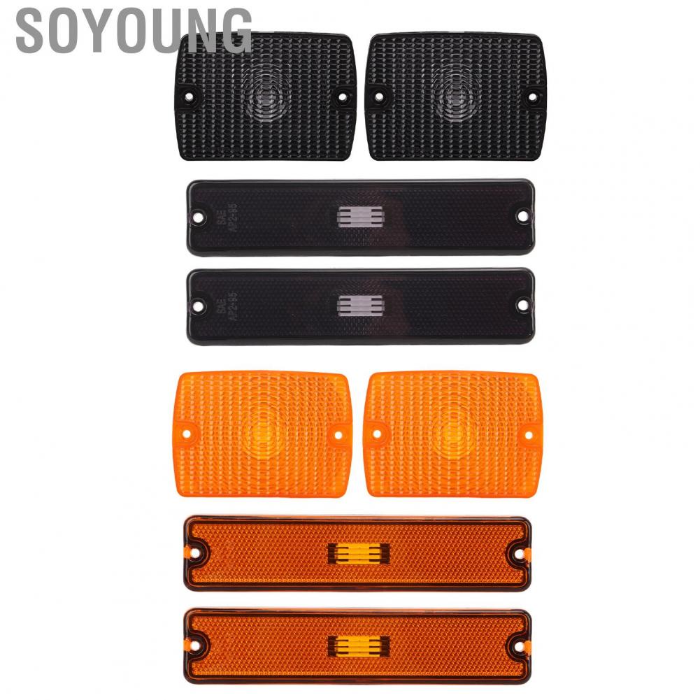 Soyoung Guard Side Marker Light Housings  Turn Signal Lens 56001378 Scratch Resistant High Strength Impact for Car