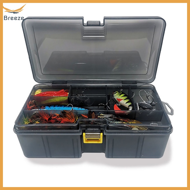 Hộp Đựng Mồi Câu Cá 2 Tầng Có Thể Điều Chỉnh Tiện Dụng