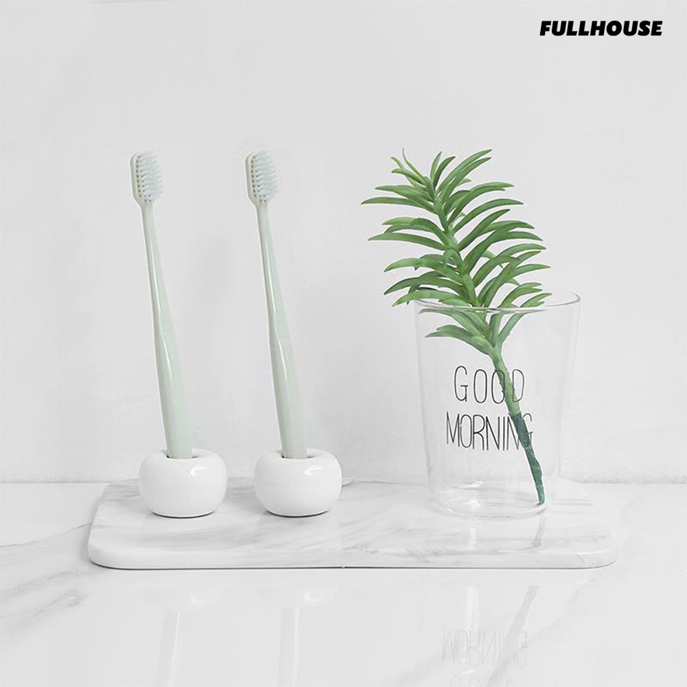 ☀Giá Đỡ Bàn Chải Đánh Răng Bằng Gốm Mini Đa Năng
