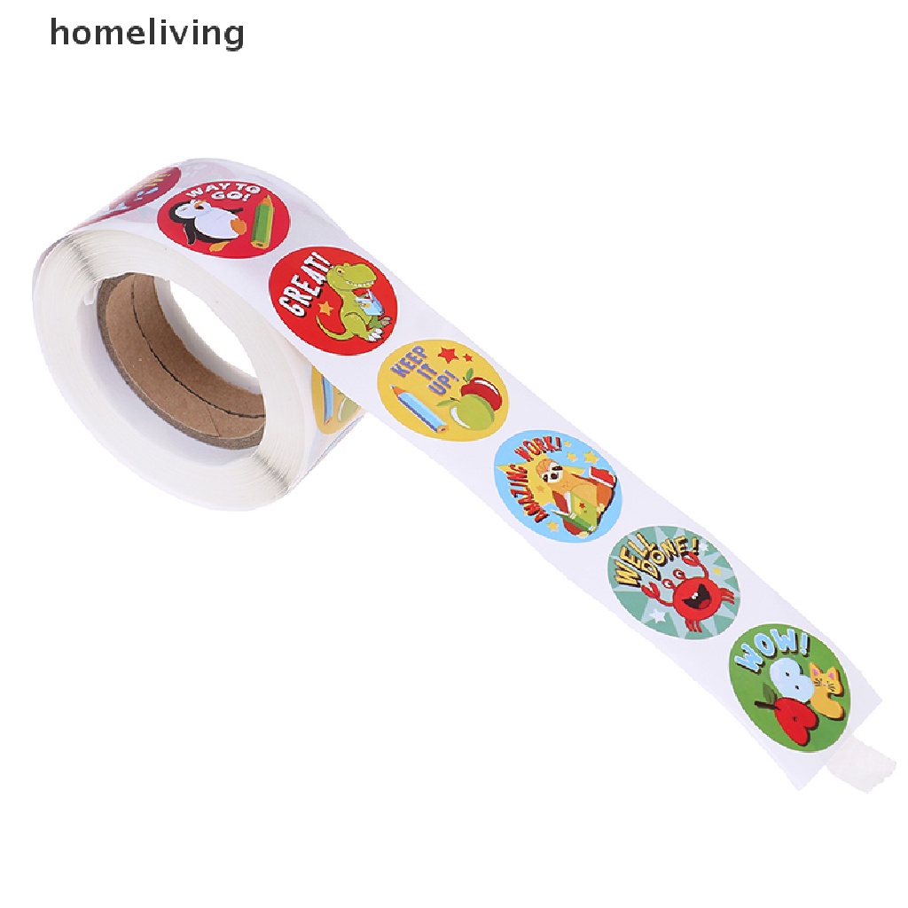 Bộ 500 Miếng Dán Hình Động Vật Dễ Thương Dùng Làm Phần Thưởng Cho Bé