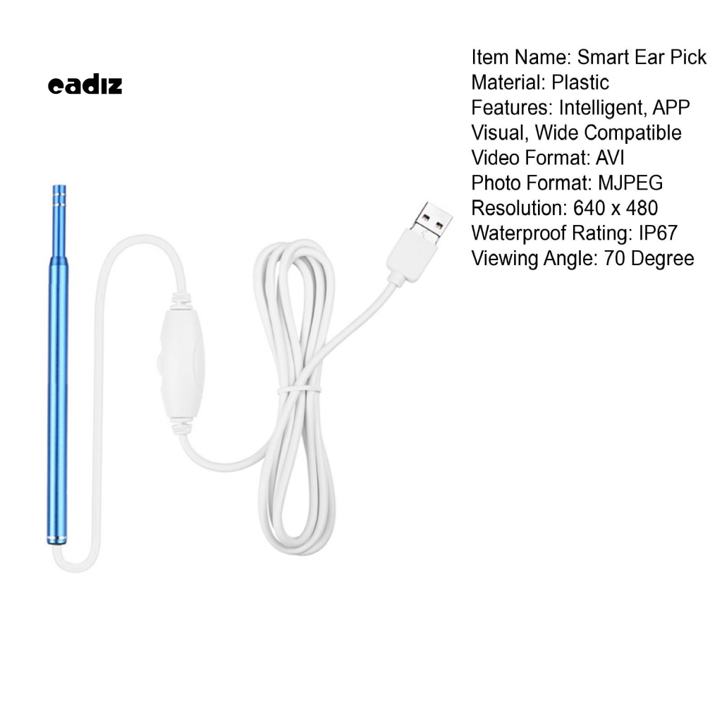 1 Bộ Dụng Cụ Vệ Sinh Tai Chống Thấm Nước IP67 USB 3 Trong 1 Đường Kính 5.5mm Tiện Dụng