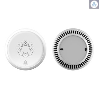 ZigBee Smoke Sensor Wireless Fire Alarm Automatic Intelligent Household Alarm Sensor White RSH-ZigBee-SS01