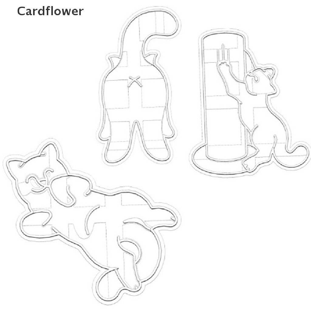 1 Khuôn Cắt Bánh Hình Mông Mèo 3D Bằng Nhựa