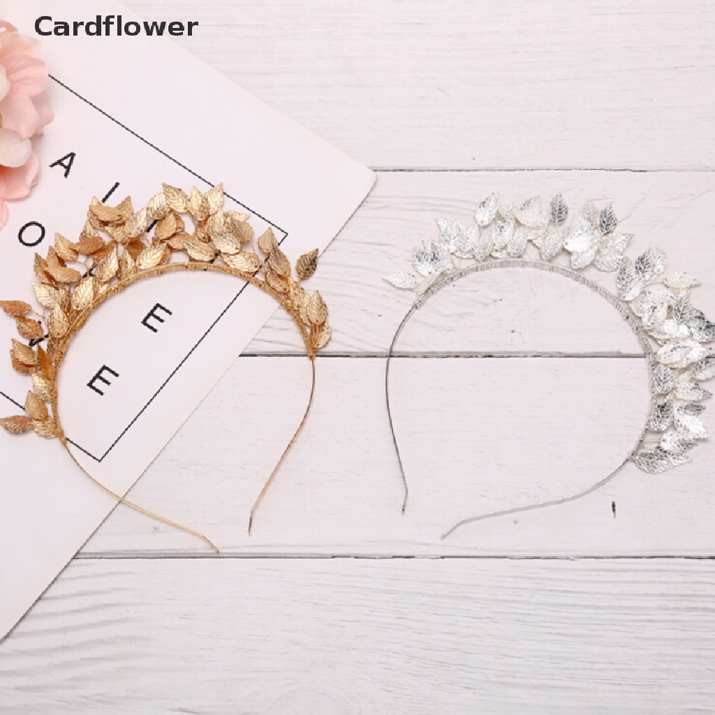 < Cardflower > Cài Tóc Hình Vương Miện Bằng Kim Loại Màu Vàng / Bạc Trang Sức Đám Cưới Mới Đang Giảm Giá