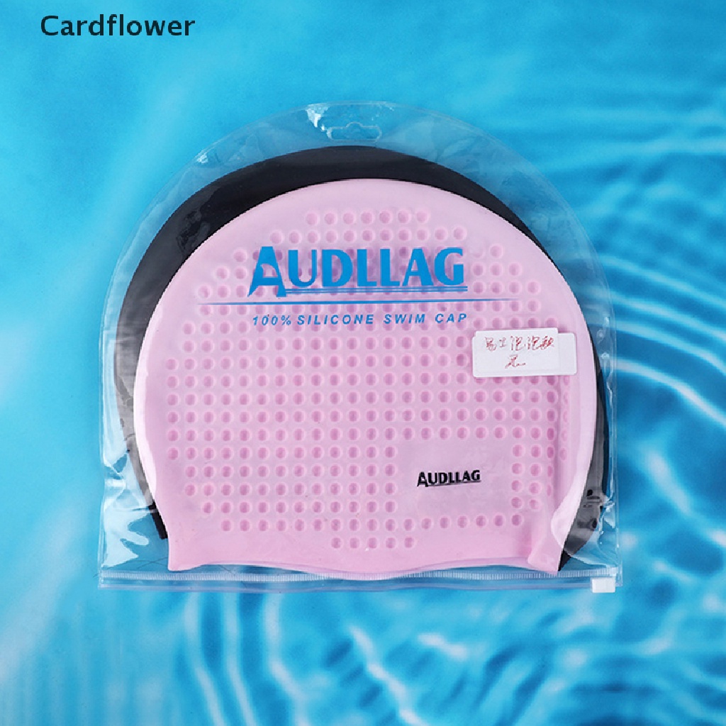 < Cardflower > Mũ Bơi Cao Su Silicon Co Giãn Chống Thấm Nước Bảo Vệ Tai Khi Chơi Thể Thao / Bơi Lộ