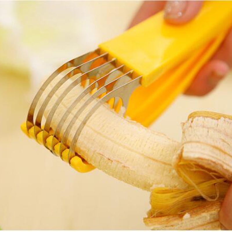 Momo Dụng Cụ Cắt Chuối / Xúc Xích Bằng Thép Không Gỉ Tiện Lợi