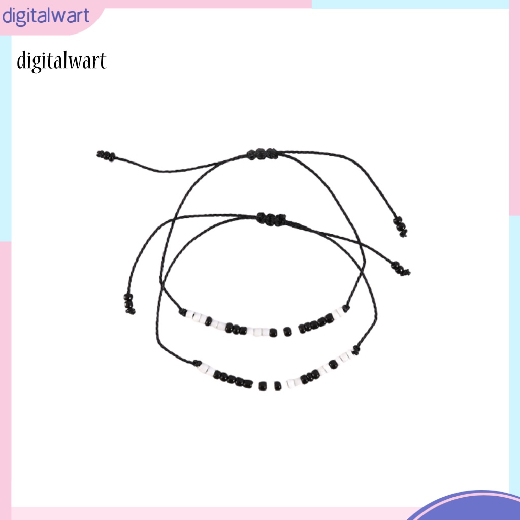 Kỹ Thuật Số| Bộ 2 Vòng Tay Dây Bện Thủ Công Có Thể Điều Chỉnh Kích Thước