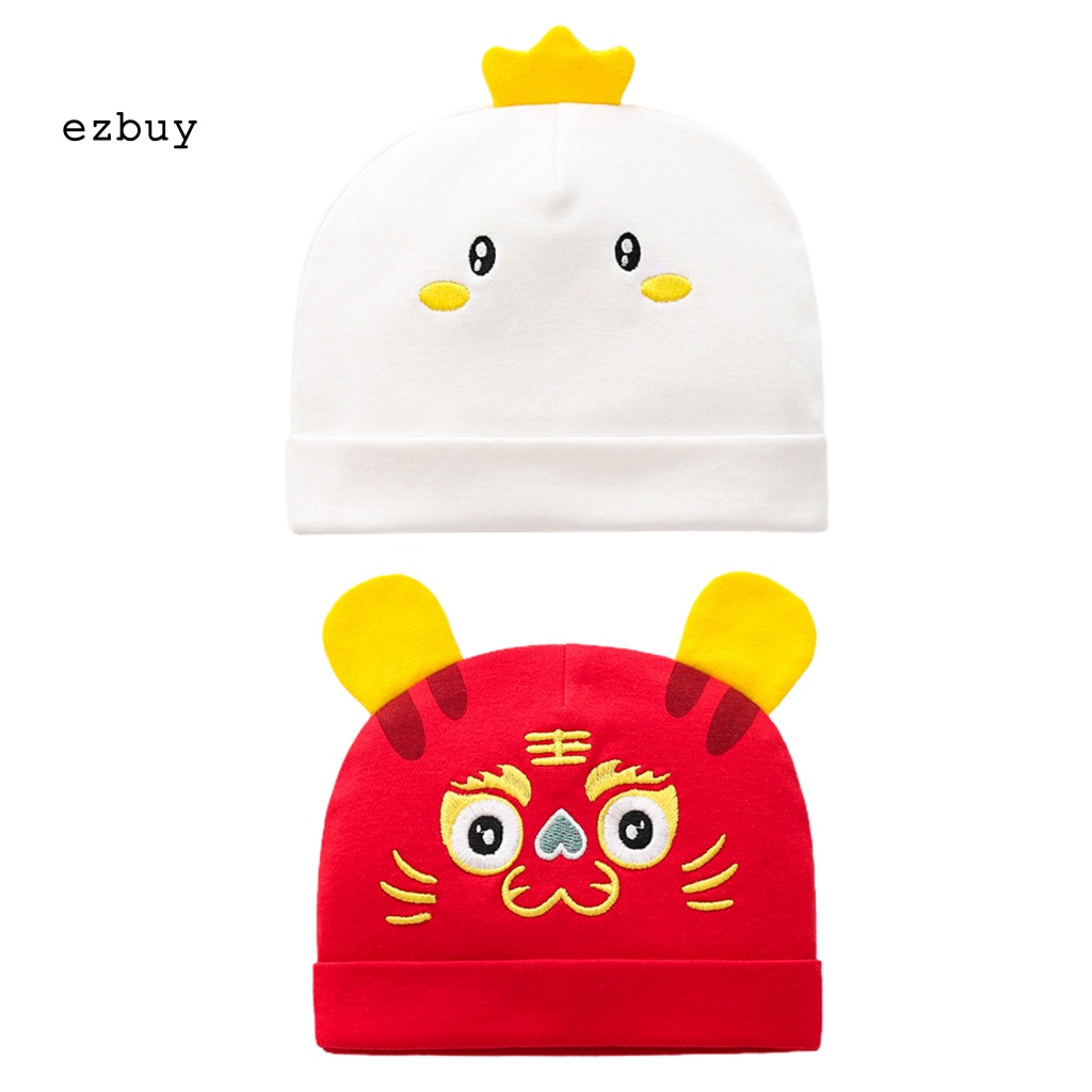 Mũ Cotton Giữ Ấm Hàng Ngày In Họa Tiết Hổ Phong Cách Trung Hoa Đáng Yêu Dành Cho Bé Sơ Sinh