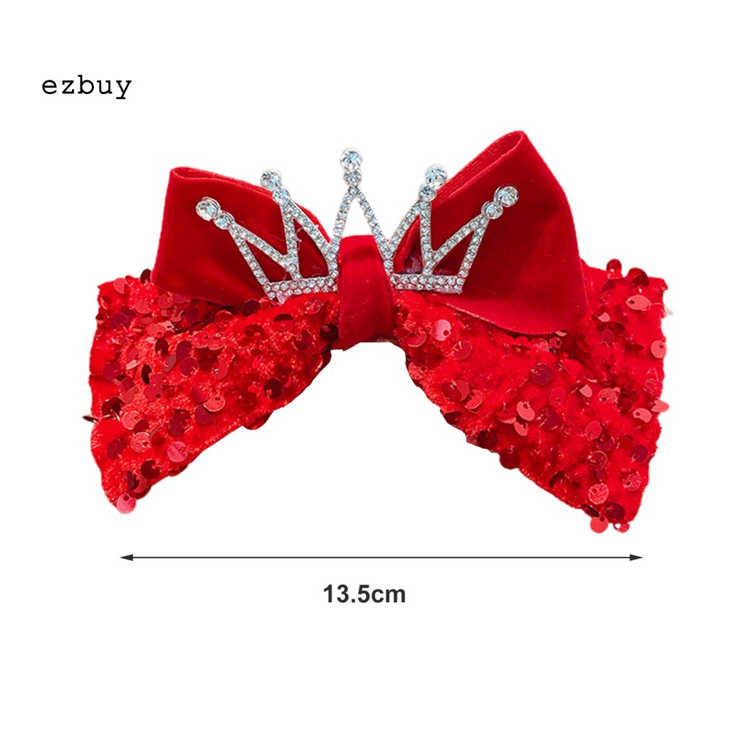 Kẹp Tóc Hình Vương Miện Trái Tim Đính Kim Sa Lấp Lánh Thời Trang Năm Mới