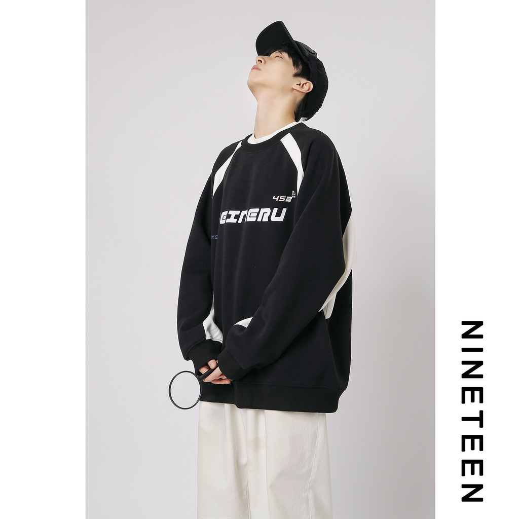 Áo Sweater Cổ Tròn Dáng Rộng Phong Cách Đường Phố Thời Trang Mùa Xuân 2023