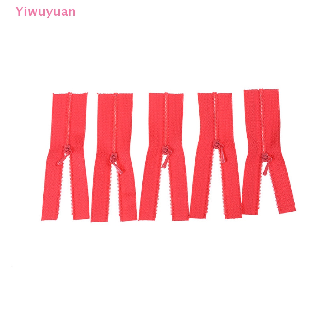 Bộ 5 Dây Khóa Kéo Mini Cho Búp Bê / Váy / Túi Xách May Thủ Công DIY Mới