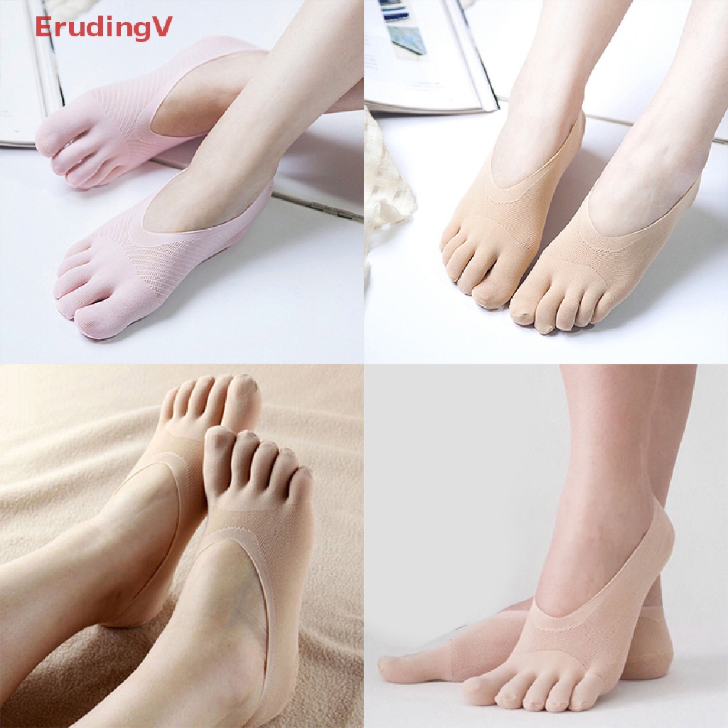 Vớ Cotton Pha Phối Ren Cổ Thấp Chống Trượt Thời Trang Cho Nữ