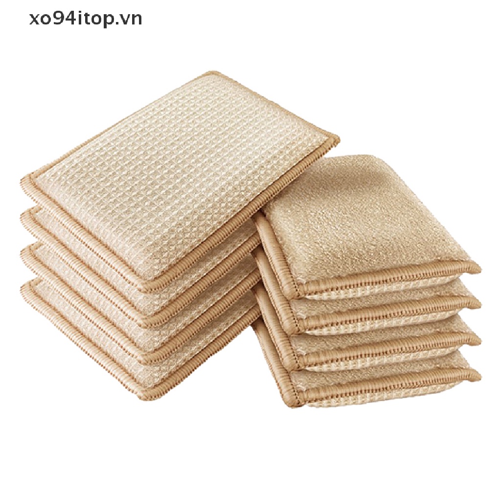 Xoitop Set 3 Khăn Lau Chén Dĩa Bằng Sợi Tre Dùng Trong Nhà Bếp VN