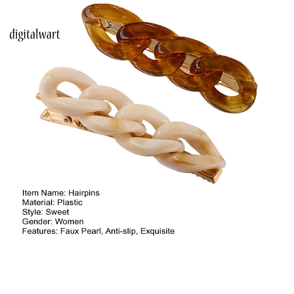 Kỹ Thuật Số| Set 2 Kẹp Tóc Trong Suốt Chống Trượt Thời Trang Cho Nữ