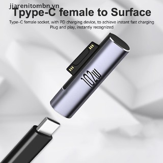 Bộ chuyển đổi sạc nhanh type c pd 102w usb c cho microsoft surface pro 8 7 6 5 3 go usb-c 1 2 3