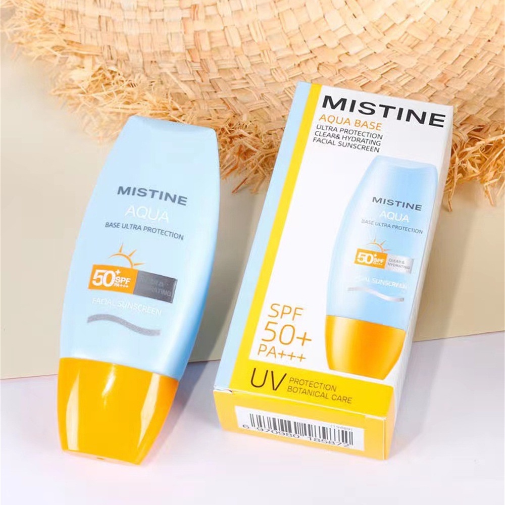 MISTINE Kem chống nắng body SPF50 + PA + + + 40ML Bảo Vệ Khỏi Tia UV Trong Suốt Có Mũ Màu Vàng